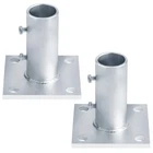 Gbgs Pcs 2" Chain Link Fence Post Floor Flange Mailbox Pole Holder Heavy Duty New. Price: $73.32.