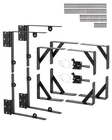 Vevor Gate Corner Brace Bracket 2SETS Anti Sag Frame Hardware Kit Iron New. Price: $37.99.