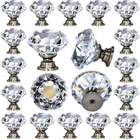 12 Packs Crystal Cabinet Knobs Drawer Pulls Diamond Dresser Handles New. Price: $23.95.