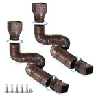 Plusgutter Brown 2-PACK Downspout Extensions Flexible, Drain Down... New. Price: $37.78.