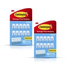 Command Small Clear Wire Toggle Hooks, 20 Count With 24 Strips, Damage-free Adhe New. Price: $38.88.