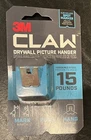 3M Claw Silver Drywall Picture Hanger 15 Lb Pk - A0019 New. Price: $7.98.