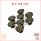 Lxz 8 Pcs Vintage Antique Bronze Knob Handles - Drawer Pulls With Embossing. Price: $22.41.