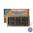 Empire Register Linear Design, Heavy Duty Floor Vent Covers, Metal Damper Att New. Price: $48.39.