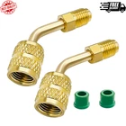 R410A Adapter For Mini Split System, 5/16 Inch Sae Female Quick Couplers To 1/4 New. Price: $10.80.