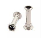 Signature Hardware 4" Wall Mount Coupler Set Of 2 - Brushed Nickel Open. Price: $64.35.