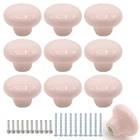 Joyangy Ceramic Cabinet Knobs, 1.26INCH/32MM Pink Round Pack, New. Price: $15.35.