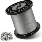 1/16 Wire Rope, 600FT Stainless Steel Cable, 304 With 150PCS Crimp... New. Price: $54.96.