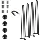 Vevor Hairpin Table Legs 28" Set Of 4 Solid Steel Desk Furniture Black New. Price: $32.72.