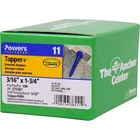 Hillman 375287 Steel Hex Head Coarse Thread Concrete Screw Anchor 3/16 Dia. In. New. Price: $25.61.