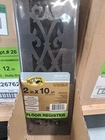 Hampton Bay 2X10 Elegant Scroll Decorative Floor Register Vent Matte Black New. Price: $15.00.