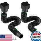 Binazon Pack Black Rain Gutter Downspout Extensions Flexible Extendable 21-62 New. Price: $45.39.