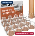 Viume 24 Pcs Chair Leg Protectors For Hardwood Floors Silicone Covers Felt New. Price: $23.98.