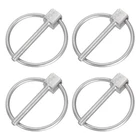 Uxcell 4PCS 1/8" 1" Linch Pin With Ring, Stainless Steel Round New. Price: $15.99.