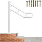 Ironlux Upgraded Single Post White Rails For Outdoor Steps Metal New. Price: $77.57.