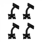 Black Cast Iron Stair Handrail Bracket Powder Coated Fleur Lis Pack Of 4 New. Price: $67.99.