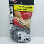 Prime-line Screen Retainer Spline .140" Dia. 25' Gray #p 7633 New. Price: $7.75.