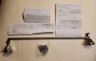 Signature Hardware Key West Towel Bar Brushed Nickel 24" SHBRKW24TBBN Open. Price: $25.55.