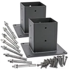 Antsky 2PACK 4X4ACTUAL Size 3.5X3.5 Post Base Stainless Steel Flange Anchor New. Price: $75.78.