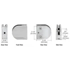 Brushed Stainless Z-series Round Type 1-1/2" Radius Base Steel Clam New. Price: $37.98.