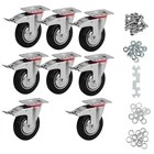3 Inch Wheels Set Of 4, Heavy Duty Casters With Brake, Rubber Locking ... New. Price: $44.68.