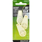 Hillman 121122 Plastic White 15 Lbs. Capacity Hardwall Hook In. (pack Of 10) New. Price: $21.07.