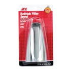 Ace Bathtub Spout Chrome Plated With Reducer New. Price: $11.99.