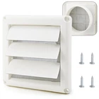 Cenipar 6" Louvered Vent Cover For External Wall Inch Active Louver, White New. Price: $15.51.
