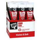 Dap 18001KWIK Seal Kitchen And Bath Adhesive Caulk, White 5.5 Ounce (pack Of 12) New. Price: $64.99.