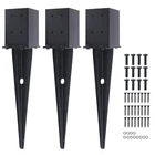 Pcs 4"X4" Fence Post Anchor, Inner Size 3.6"X3.6" Heavy Duty New. Price: $81.76.
