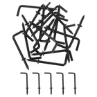 Uxcell 50 Pcs Shape Hooks, 1-1/2 Right Angle Inch, Black New. Price: $12.22.