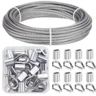 Cable Railing Kits Includes 1/8 Inch X 33 Feet 304 Stainless Steel Wire Rope ... New. Price: $27.75.