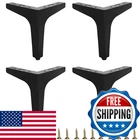 Smaxcn 6 Inch Matte Black Metal Furniture Legs Set Of 4 Triangle New. Price: $29.89.