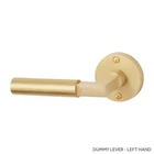 Signature Hardware - Tolland Brass Dummy Door Plate Lever Handle Left. Price: $20.00.