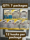 Nos 7-PACK Lot 12/PC National Hardware N120-477 Square Bend Screw In Hook 1" New. Price: $24.12.