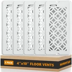 5 Pack Floor Vent Covers, Register 4X10, Adjustable Decorative Cov... New. Price: $55.27.