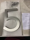 Sure-loc HNF6-5 Ba 6" Tall Floating House Number Brushed Aluminum Open. Price: $24.37.
