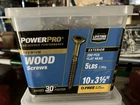 Hillman Power Pro Premium Bronze Exterior Wood Screws (#10X31/2 5LB New. Price: $42.00.