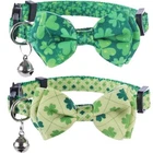 Lamphyface St.patrick's Day Cat Collar With Bow Tie And Bell 2PCS-1 New. Price: $14.16.