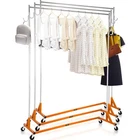 Vevor Z-truck Clothing Rack Rolling Garment Lockable Casters Heavy-duty New. Price: $138.99.