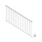 2- Barrette Pvc Aluminum Supported Railing Kit 69"WX36"H White 73024862 New. Price: $150.00.