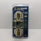 Tru Guard Tulip Knob Passage Lockset, Polished Brass New. Price: $10.99.