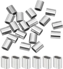 Uxcell 1/16"(2MM) Wire Rope Stop Sleeve, 304 Stainless Steel Cable Cri New. Price: $16.53.