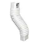 Flex-elbow 2 In. 3 White Vinyl Downspout New. Price: $6.49.