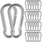 60 Pack 3" Heavy Duty Spring Snap Hook, M8 5/16" Galvanized Steel Carabiner C... New. Price: $49.70.