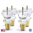 Jerever Acrylic Clear Furniture Legs Replacement Sofa Couch Feet Mid Century New. Price: $96.00.