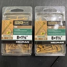 Wood & Deck Screws, Star Drive, Tan, #8 1-5/8 In., 75-PK. 42591 (X2) New. Price: $15.00.