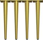 30" Gold Steel Tapered Table Legs - Modern Metal Furniture Feet, 4 Pack New. Price: $105.99.