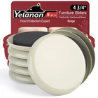 Yelanon Furniture Sliders, PCS-4 3/4 Round Beige 4.75", New. Price: $25.59.