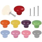 10X Colorful Cute Glossy Ceramic Knobs Door Pull Cabinet Round D... New. Price: $18.42.